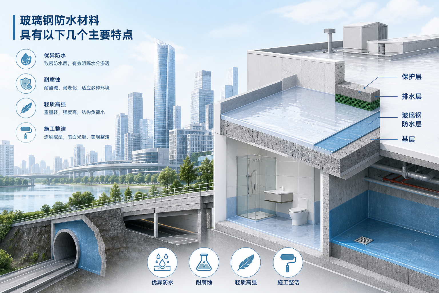 2023年玻璃钢防水材料市场趋势分析，关注 果洛 发展